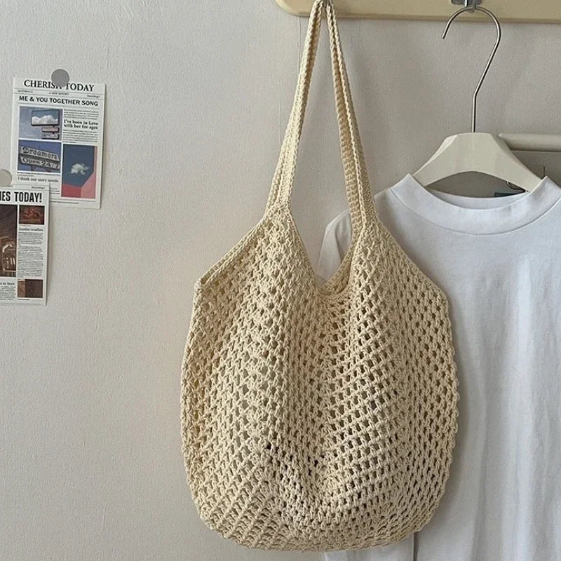 Coastal Straw Tote