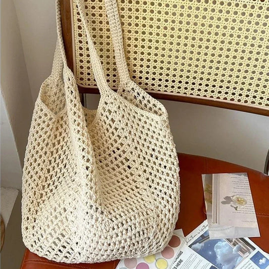 Coastal Straw Tote