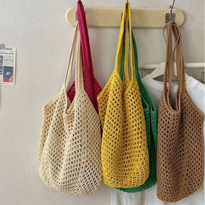 Coastal Straw Tote